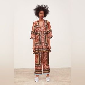 🧡☀️ ZARA 2-piece Coord Set Tunic + Pants